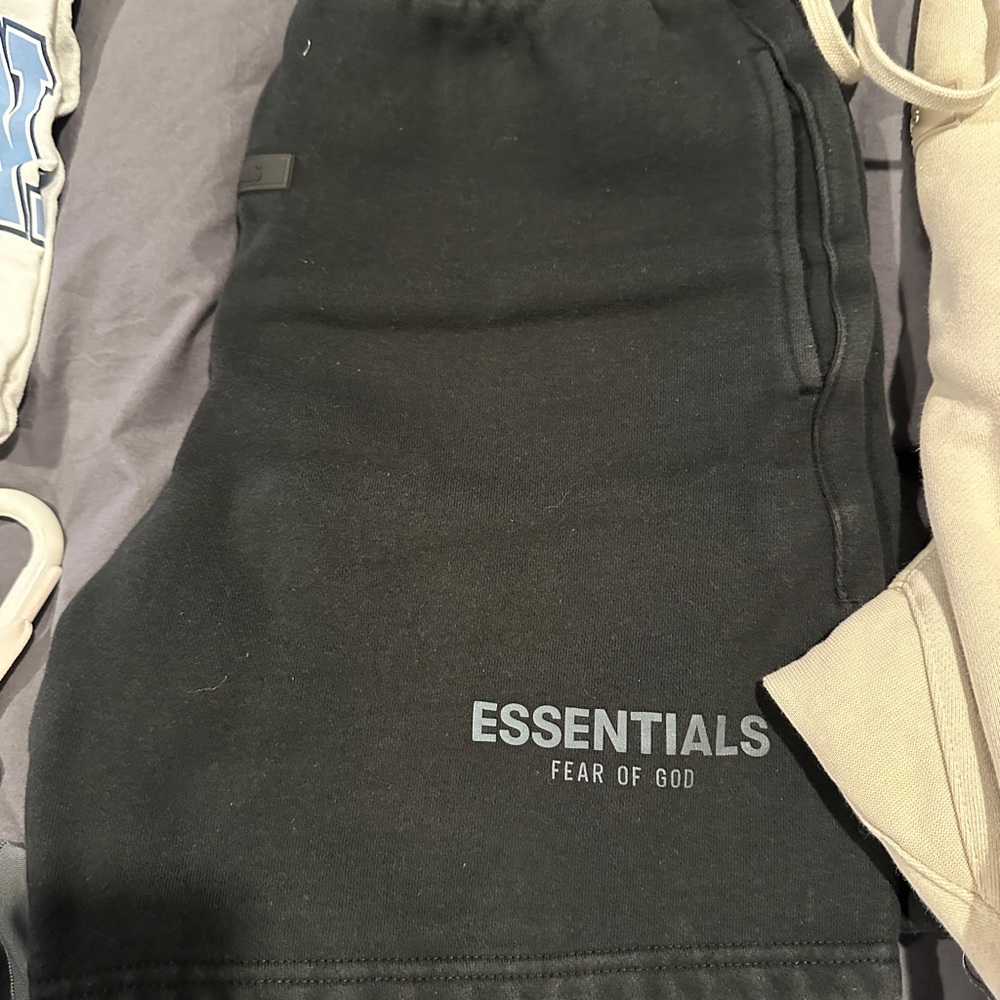 Essentials Black Men's Shorts